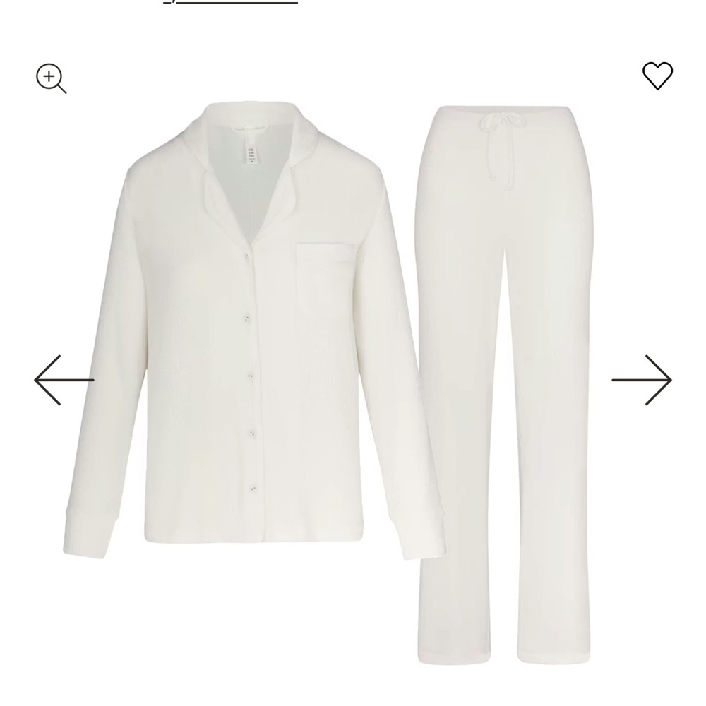 SKIMS White Pajama Set